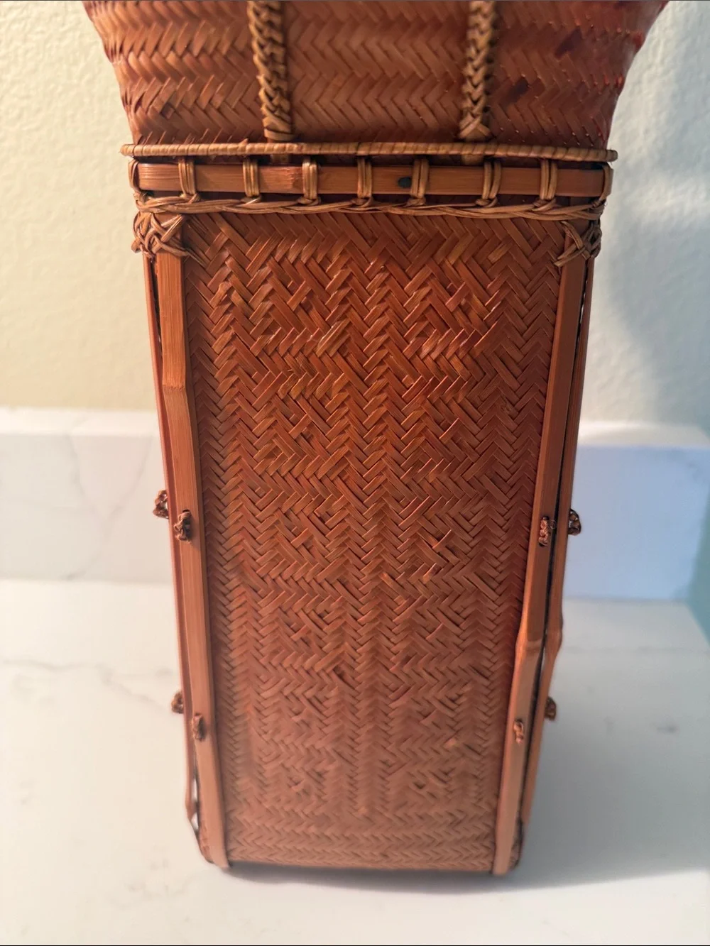 Vintage Ikebana Basket Medium